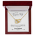 005 To My Gorgeous Wife - 18K Yellow Gold Finish Interlocking Hearts Necklace With Mahogany Style Luxury Box