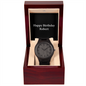 Happy Birthday Robert v2 - Wooden Watch