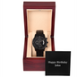 Happy Birthday John v2 - Black Chronograph Watch