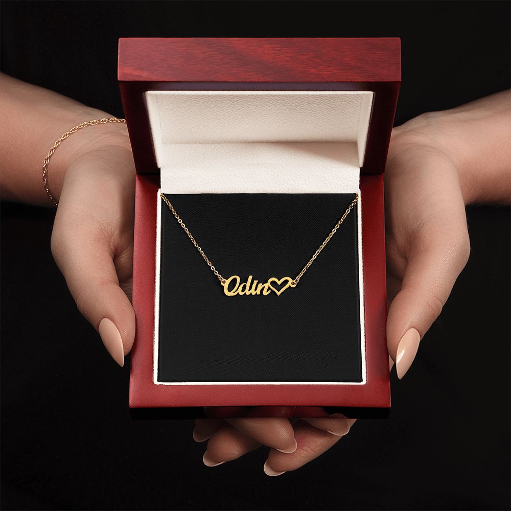 Personalized Heart Name Necklace v2