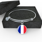 French Flag - Bangle Bracelet