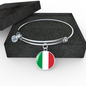 Italian Flag - Bangle Bracelet