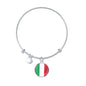 Italian Flag - Bangle Bracelet