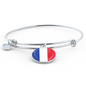 French Flag - Bangle Bracelet