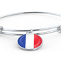 French Flag - Bangle Bracelet