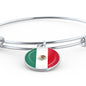 Mexican Flag - Bangle Bracelet