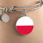 Polish Flag - Bangle Bracelet