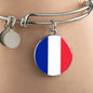 French Flag - Bangle Bracelet