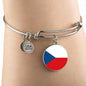 Czech Flag - Bangle Bracelet