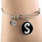 Initial S v2b - Bangle Bracelet