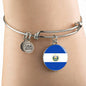 Salvadoran Flag - Bangle Bracelet