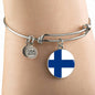 Finnish Flag - Bangle Bracelet