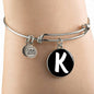 Initial K v3b - Bangle Bracelet