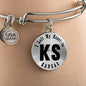 Heart In Kansas v01 - Bangle Bracelet