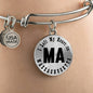 Heart In Massachusetts v01 - Bangle Bracelet