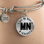 Heart In Minnesota v01 - Bangle Bracelet