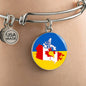 Ukrainian-Canadian - Bangle Bracelet