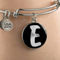 Initial E v2b - Bangle Bracelet