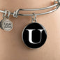 Initial U v3a - Bangle Bracelet