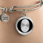 Initial O v1a - Bangle Bracelet