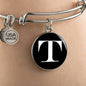 Initial T v3a - Bangle Bracelet