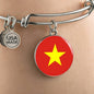 Vietnamese Flag - Bangle Bracelet