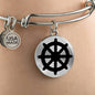 Dharma Wheel - Bangle Bracelet