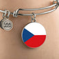 Czech Flag - Bangle Bracelet