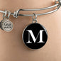 Initial M v3a - Bangle Bracelet