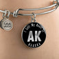 Heart In Alaska v02 - Bangle Bracelet