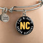 Heart In North Carolina - Bangle Bracelet