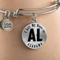 Heart In Alabama v01 - Bangle Bracelet