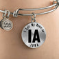 Heart In Iowa v01 - Bangle Bracelet