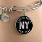 Heart In New York v02 - Bangle Bracelet