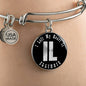 Heart In Illinois v02 - Bangle Bracelet