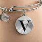 Initial V v1a - Bangle Bracelet
