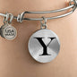Initial Y v1a - Bangle Bracelet