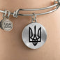 Tryzub (Black) - Bangle Bracelet