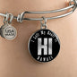 Heart In Hawaii v02 - Bangle Bracelet