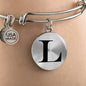 Initial L v1a - Bangle Bracelet