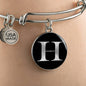 Initial H v2a - Bangle Bracelet