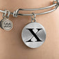 Initial X v1a - Bangle Bracelet