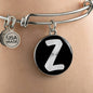 Initial Z v2b - Bangle Bracelet