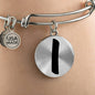 Initial I v1b - Bangle Bracelet
