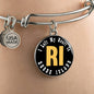 Heart In Rhode Island - Bangle Bracelet