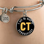 Heart In Connecticut - Bangle Bracelet