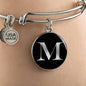 Initial M v2a - Bangle Bracelet