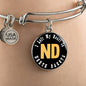 Heart In North Dakota - Bangle Bracelet