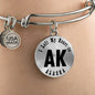 Heart In Alaska v01 - Bangle Bracelet