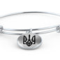 Tryzub (Black) - Bangle Bracelet